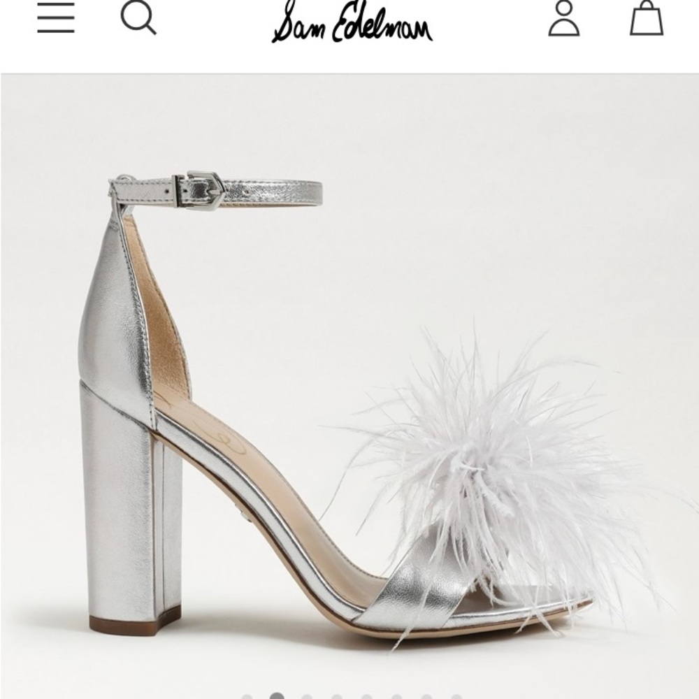 YARO FEATHER HEEL SANDAL